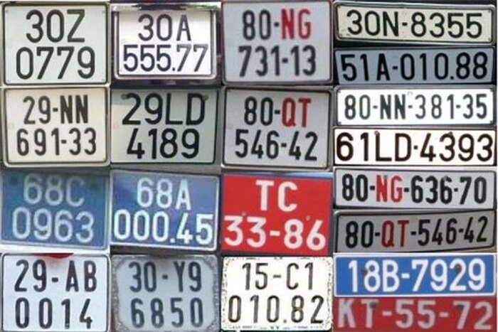 Danh sách biển số xe các tỉnh thành trên cả nước